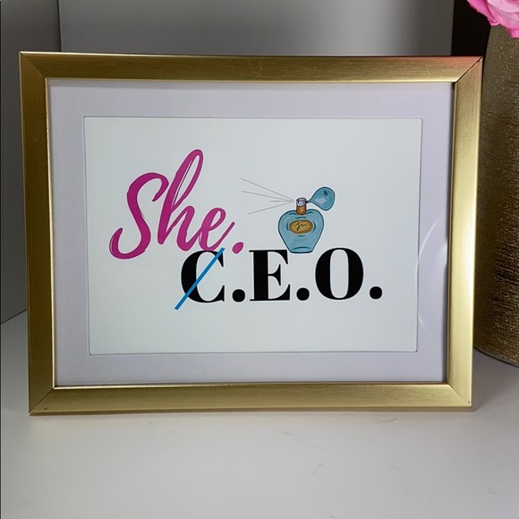She C.E.O. , Boss Lady Art Print, Home Office - Picture 2 of 3